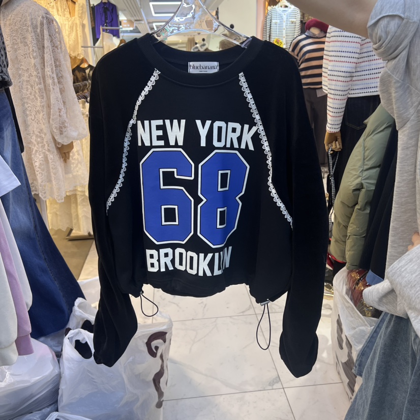 Blue Banana韓國直郵東大門代購女裝新款人氣職業衛衣不加絨BLUE BANANA衛衣圖色1