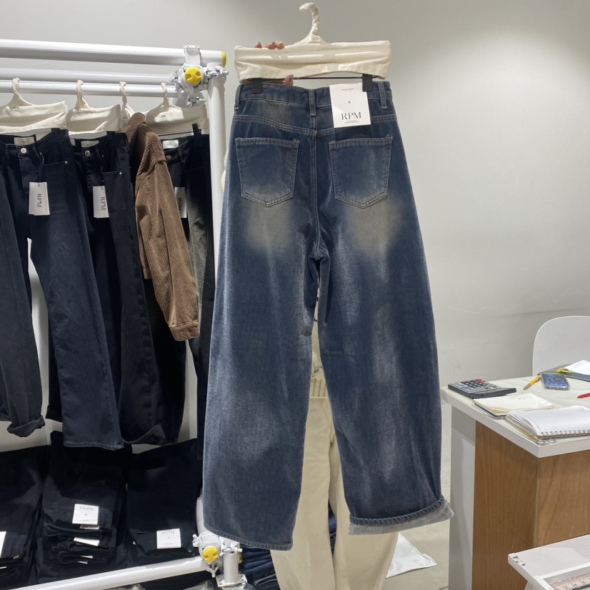 RPM韓國直郵東大門代購女裝新款推薦職業人氣熱賣休閑牛仔褲RPM牛仔褲