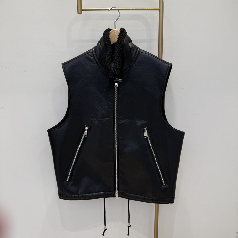 空直郵韓國代購女裝新款推薦休閑時尚人氣熱賣真品馬甲皮革CRESCENT-男裝馬甲圖色2