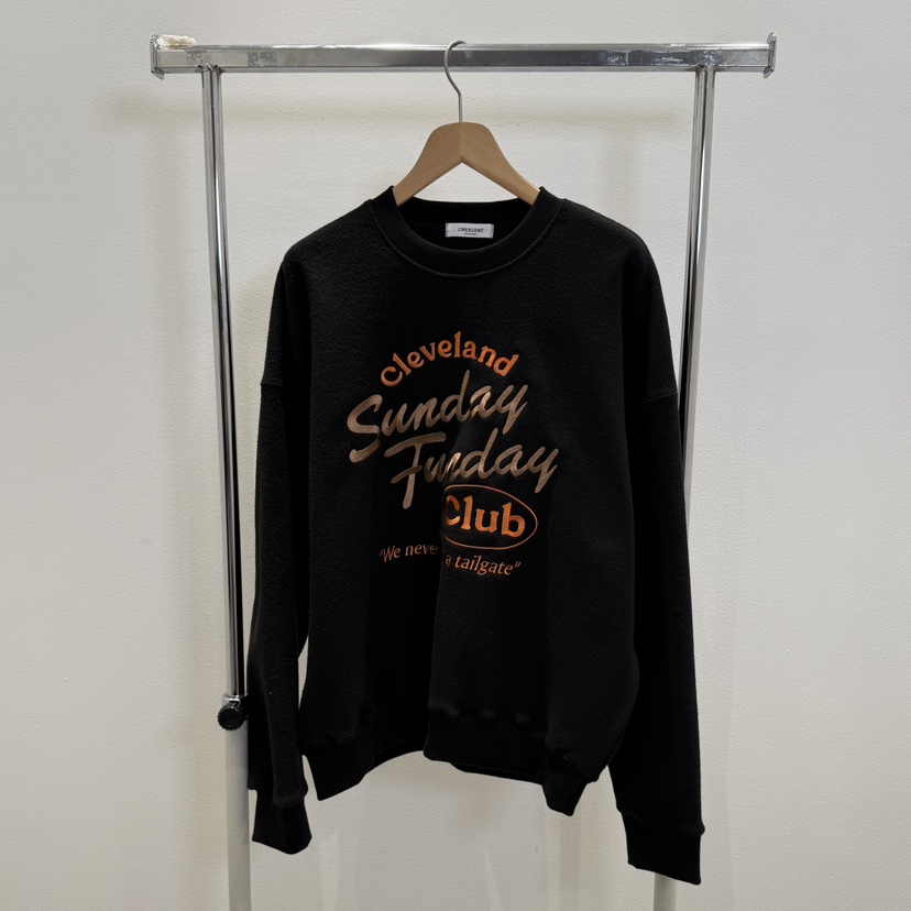 空韓國直郵東大門實拍女裝新款熱賣人氣推薦休閑24秋冬衛衣羊毛CRESCENT-男裝衛衣圖色3