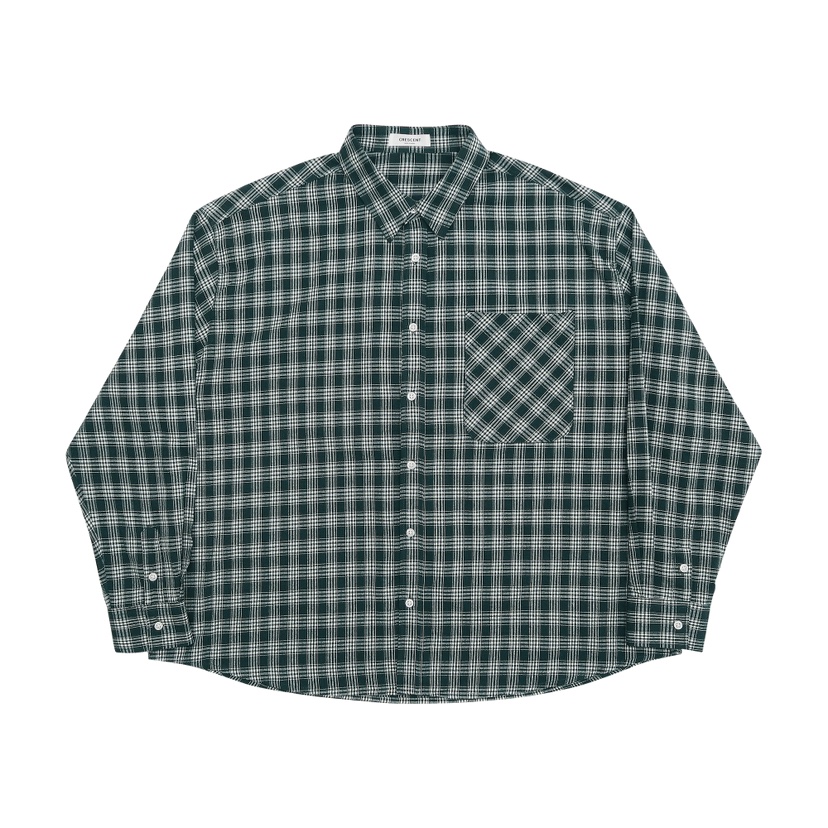 空直郵韓國代購女裝新品休閑職業時尚人氣24秋冬襯衫蕾絲衫格紋CRESCENT-男裝襯衫/蕾絲衫圖色1