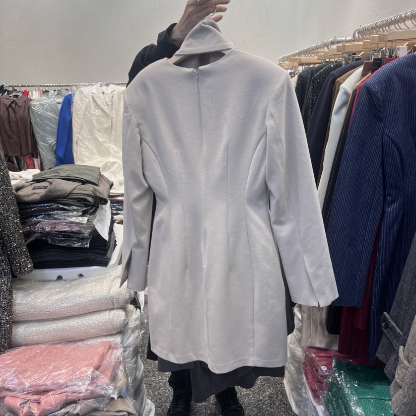 RIJINA直郵韓國代購女裝新品休閑人氣職業熱賣連衣裙含圍巾RIJINA連衣裙