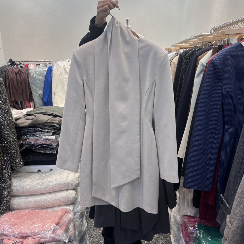 RIJINA直郵韓國代購女裝新品休閑人氣職業熱賣連衣裙含圍巾RIJINA連衣裙圖色2