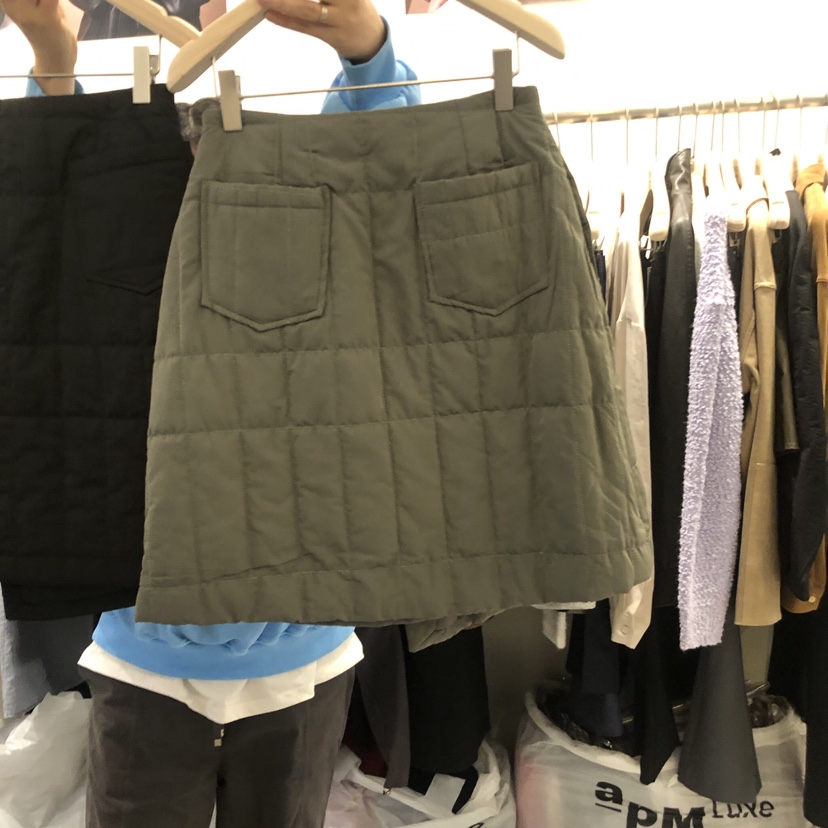 MURMUR直郵韓國代購女裝新款休閑真品時尚人氣職業短裙填充MUSHROOM EFFECT短裙