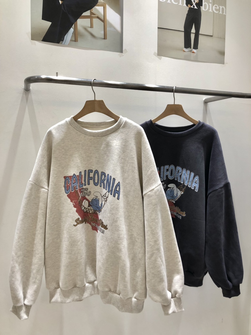 ir bien-P韓國代購女裝新品人氣時尚職業休閑衛衣加絨羊毛ir bien-P衛衣