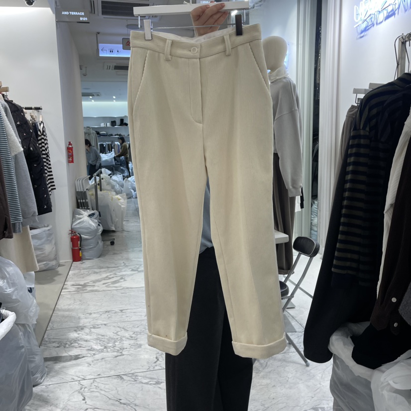 URBANE cloth韓國代購女裝新品熱賣人氣時尚休閑休閑褲加絨TRUE休閑褲圖色1