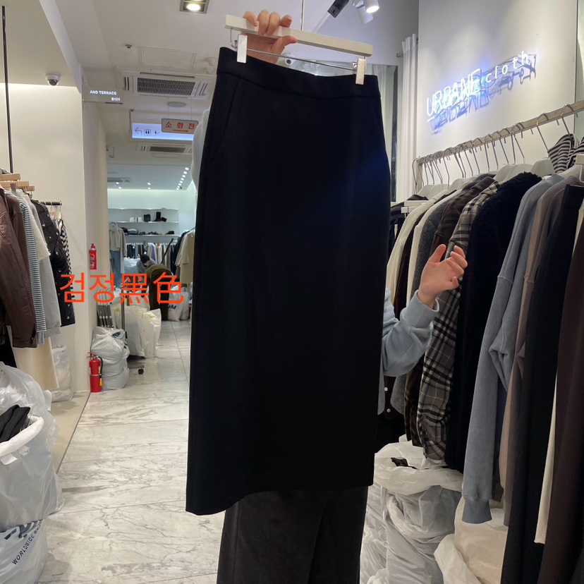 URBANE cloth東大門直郵女士新品24秋夏人氣真品長裙拉絲TRUE長裙圖色3