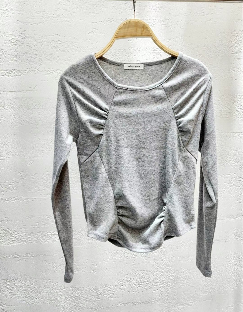 NEW RAINBOW東大門代購女裝新款職業推薦休閑真品24秋夏長袖T恤NEW RAINBOW長袖T恤圖色1