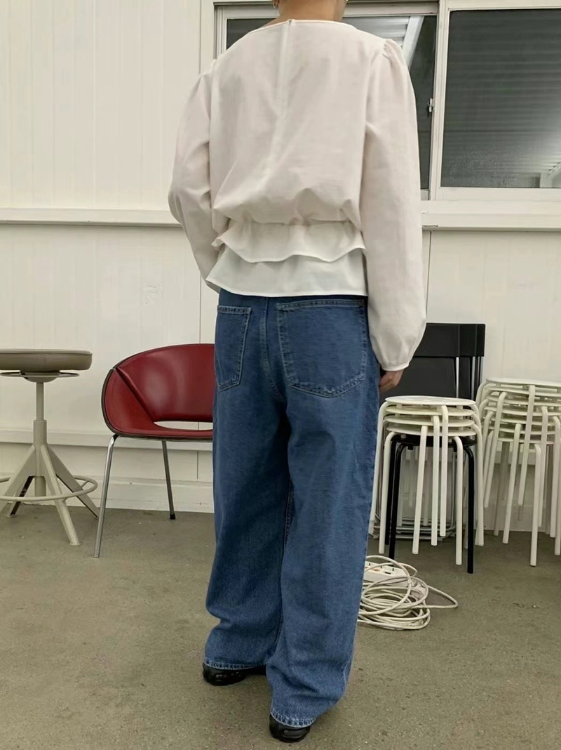 MIRROR-ME直郵韓國代購女裝新款時尚真品職業推薦襯衫蕾絲衫MIRROR-ME襯衫/蕾絲衫
