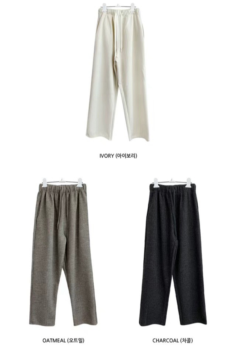 WEEKPLAN韓國直郵東大門實拍女裝新品真品24秋冬職業休閑褲BLACKPIG休閑褲