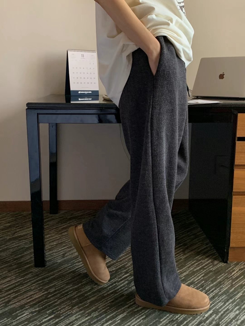 WEEKPLAN韓國直郵東大門實拍女裝新品真品24秋冬職業休閑褲BLACKPIG休閑褲