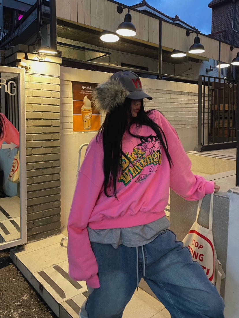 ABBEYLEE韓國直郵女裝新品熱賣真品24秋冬職業休閑人氣衛衣ABBEYLEE衛衣