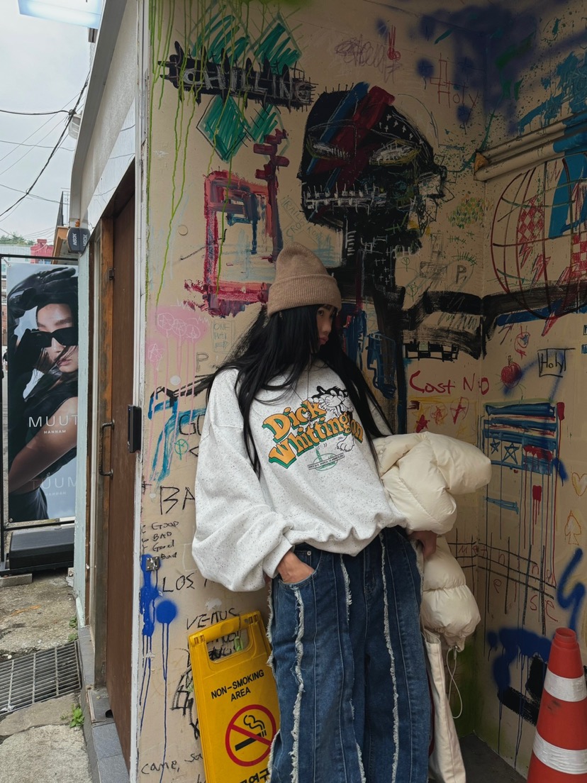ABBEYLEE韓國直郵女裝新品熱賣真品24秋冬職業休閑人氣衛衣ABBEYLEE衛衣圖色2