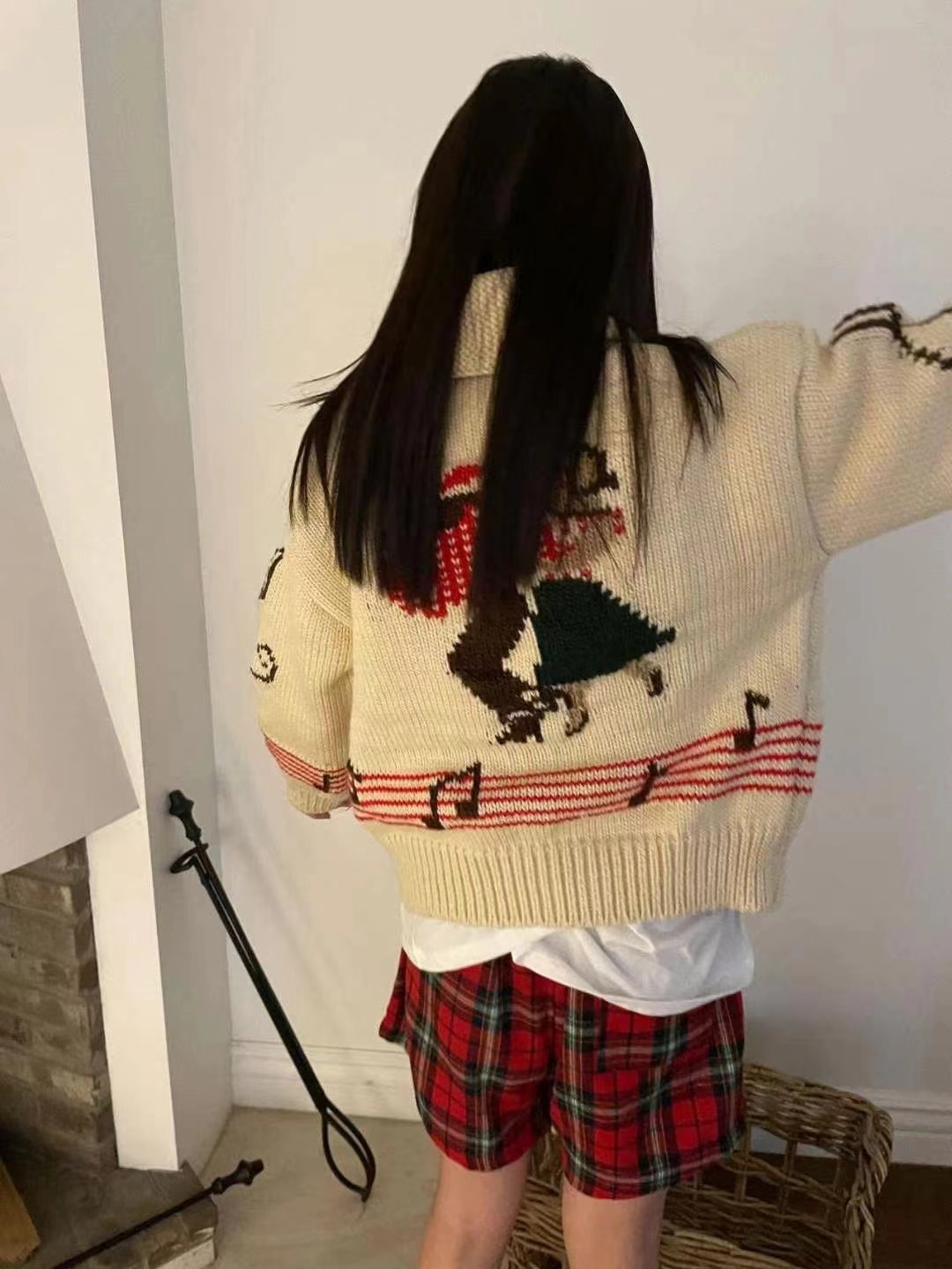 4PI韓國直郵東大門實拍女裝新款24秋冬人氣推薦時尚毛衣4PI毛衣