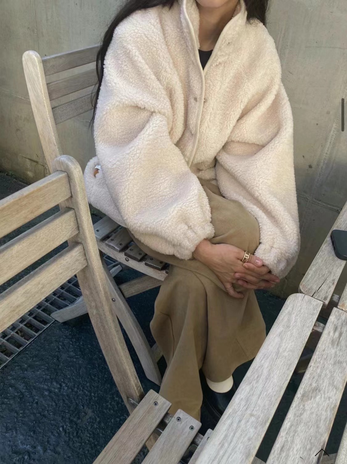 RATEL韓國直郵東大門代購女裝新品真品人氣24秋冬短款大衣RATEL短款大衣