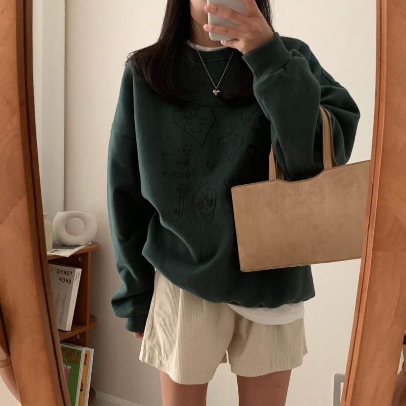 FROMJINI韓國直郵女裝新品熱賣時尚24秋冬人氣休閑衛衣拉絲FROMJINI衛衣