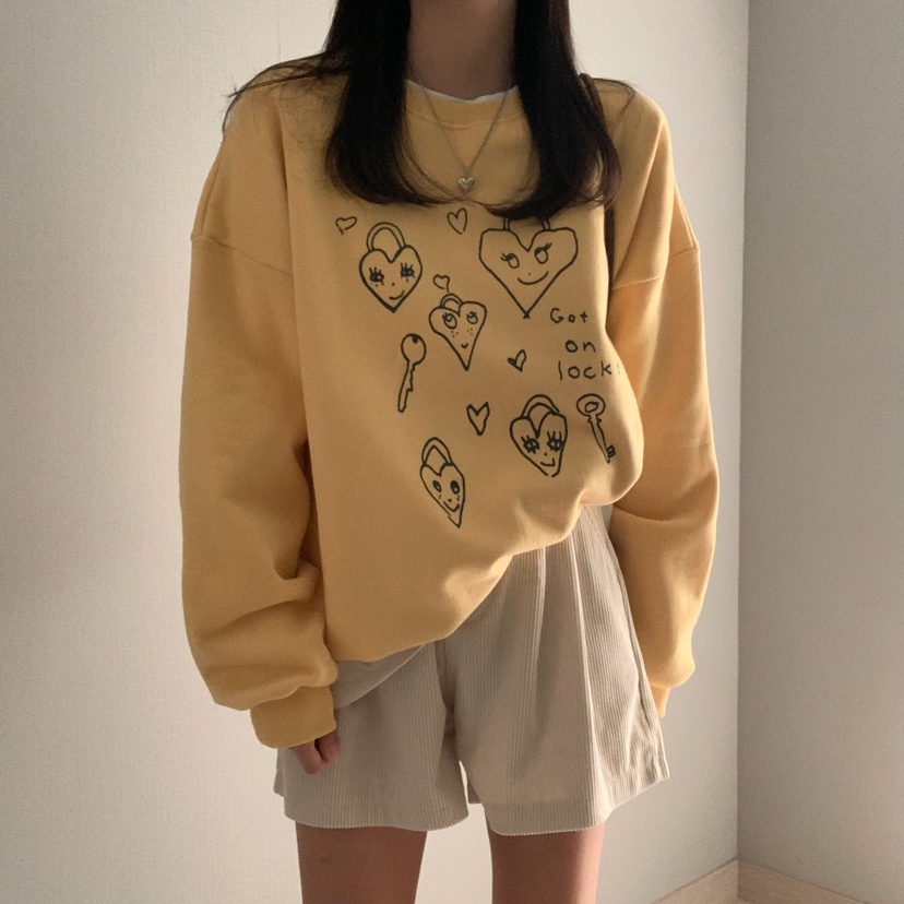 FROMJINI韓國直郵女裝新品熱賣時尚24秋冬人氣休閑衛衣拉絲FROMJINI衛衣