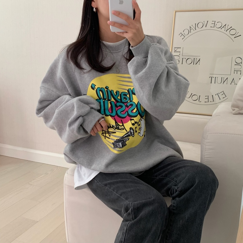 FROMJINI韓國直郵東大門實拍女裝新品休閑職業人氣真品衛衣絨FROMJINI衛衣