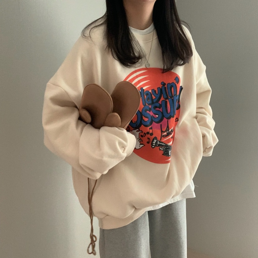 FROMJINI韓國直郵東大門實拍女裝新品休閑職業人氣真品衛衣絨FROMJINI衛衣