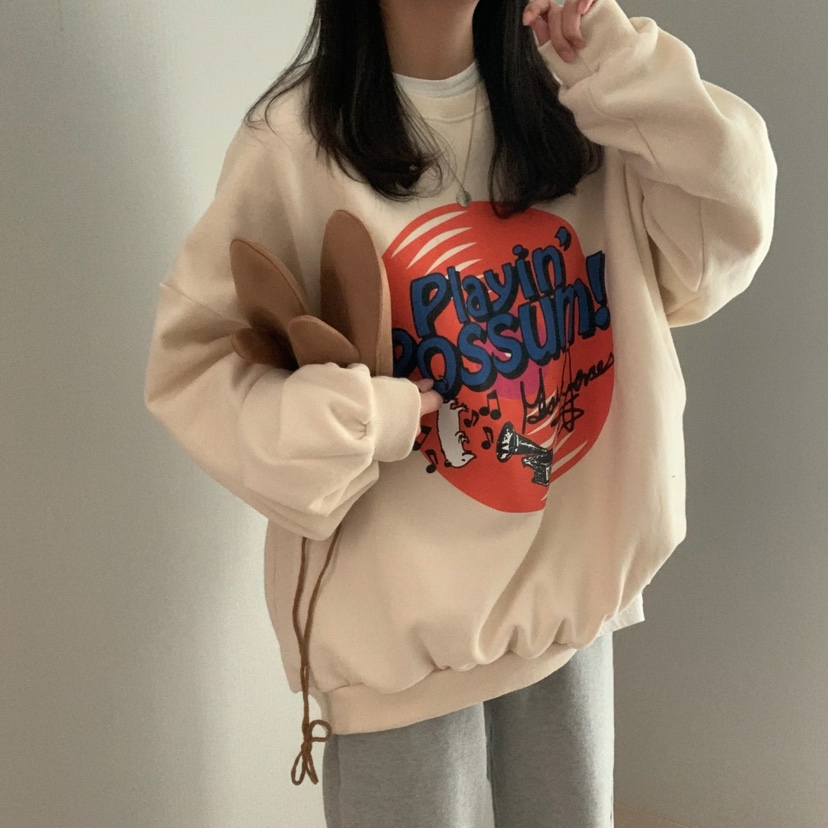 FROMJINI韓國直郵東大門實拍女裝新品休閑職業人氣真品衛衣絨FROMJINI衛衣