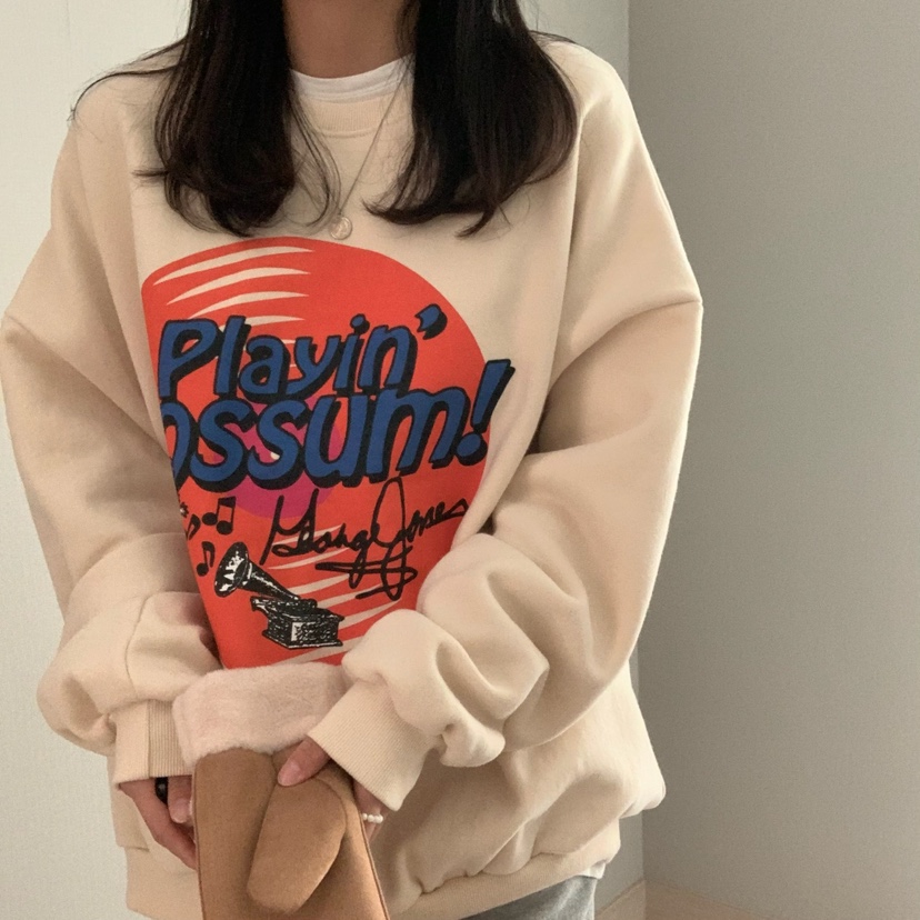 FROMJINI韓國直郵東大門實拍女裝新品休閑職業人氣真品衛衣絨FROMJINI衛衣