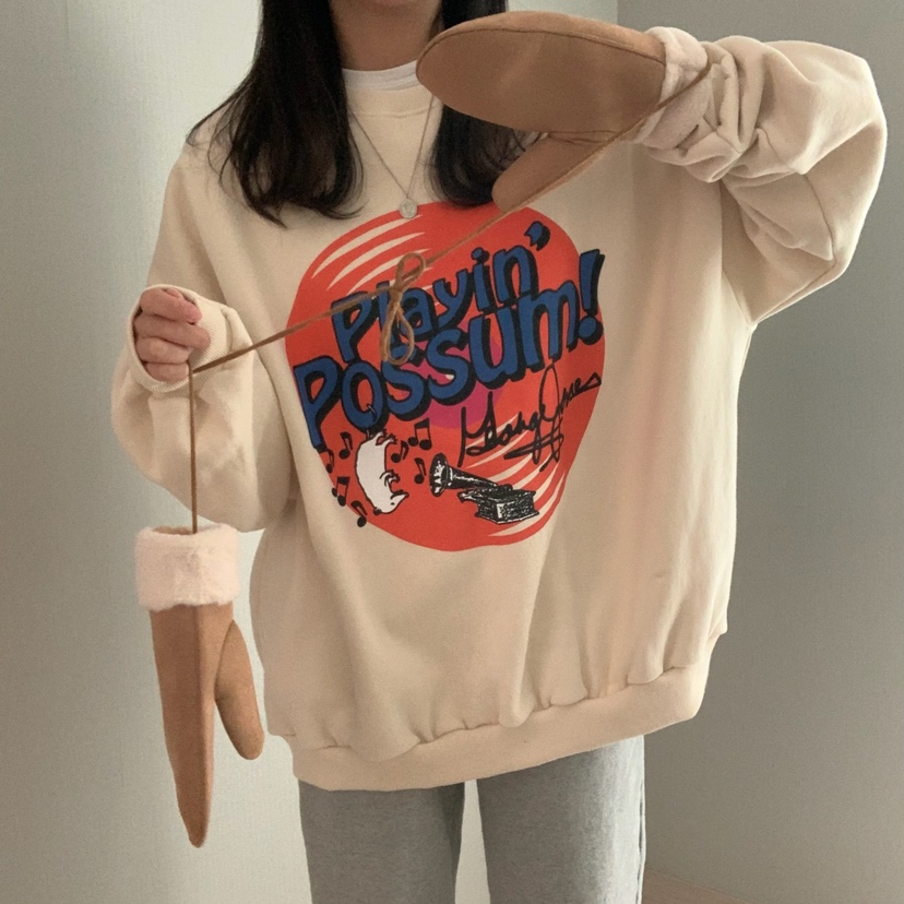 FROMJINI韓國直郵東大門實拍女裝新品休閑職業人氣真品衛衣絨FROMJINI衛衣