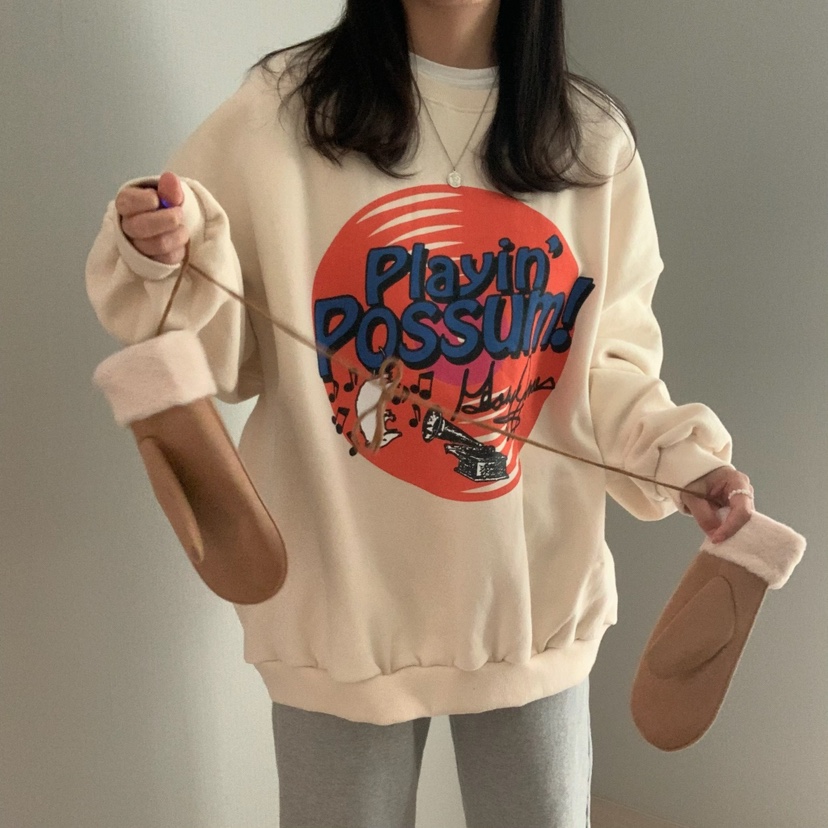 FROMJINI韓國直郵東大門實拍女裝新品休閑職業人氣真品衛衣絨FROMJINI衛衣圖色2