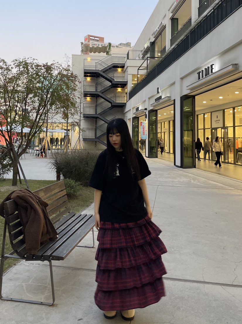 LUMEN-P直郵韓國代購女裝新款真品時尚休閑推薦職業人氣長裙LUMEN-P長裙