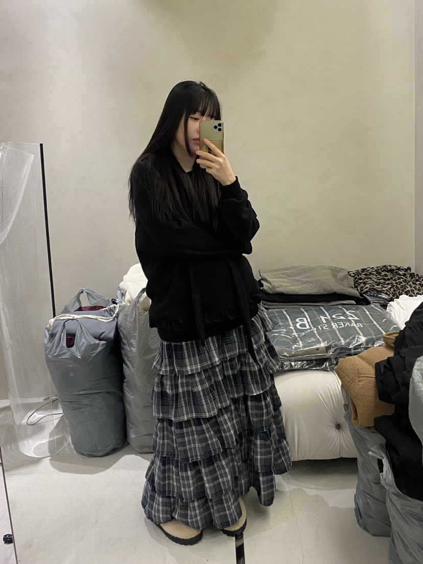 LUMEN-P直郵韓國代購女裝新款真品時尚休閑推薦職業人氣長裙LUMEN-P長裙