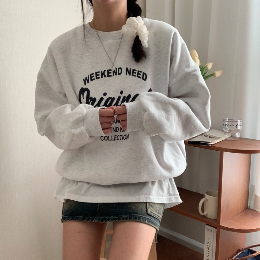 FROMJINI直郵韓國代購女裝新款推薦真品職業休閑24秋冬衛衣FROMJINI衛衣