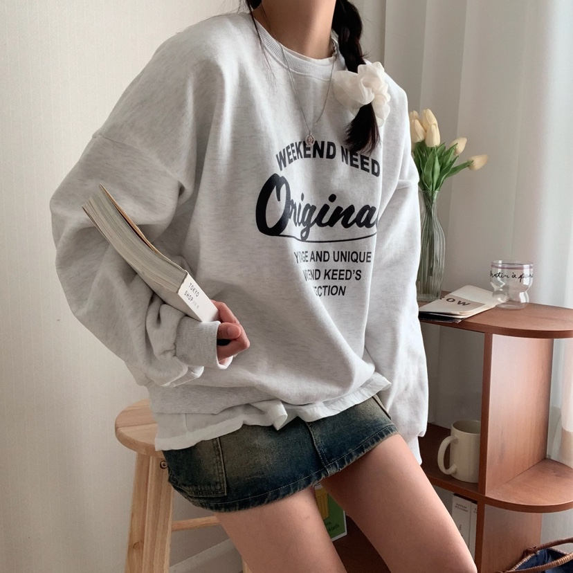 FROMJINI直郵韓國代購女裝新款推薦真品職業休閑24秋冬衛衣FROMJINI衛衣