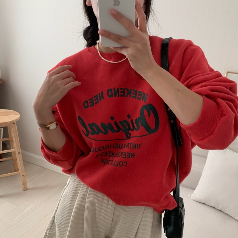 FROMJINI直郵韓國代購女裝新款推薦真品職業休閑24秋冬衛衣FROMJINI衛衣圖色1