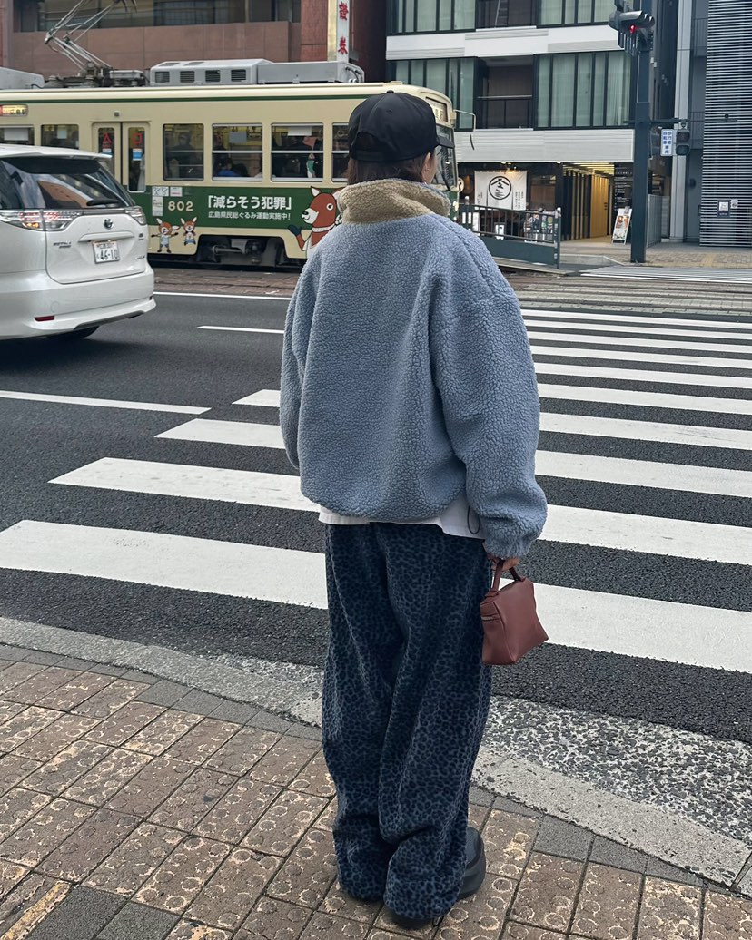 BYRING韓國直郵女裝新款人氣24秋冬職業休閑時尚休閑褲抓絨BYRING休閑褲