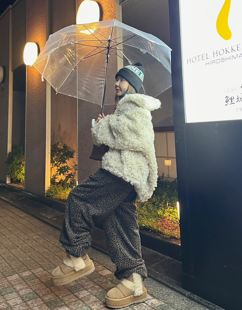 BYRING韓國直郵女裝新款人氣24秋冬職業休閑時尚休閑褲抓絨BYRING休閑褲