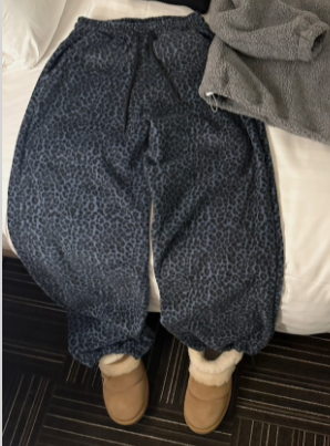 BYRING韓國直郵女裝新款人氣24秋冬職業休閑時尚休閑褲抓絨BYRING休閑褲圖色2