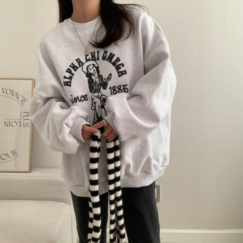 FROMJINI直郵韓國代購女裝新品24秋冬熱賣推薦時尚職業衛衣FROMJINI衛衣