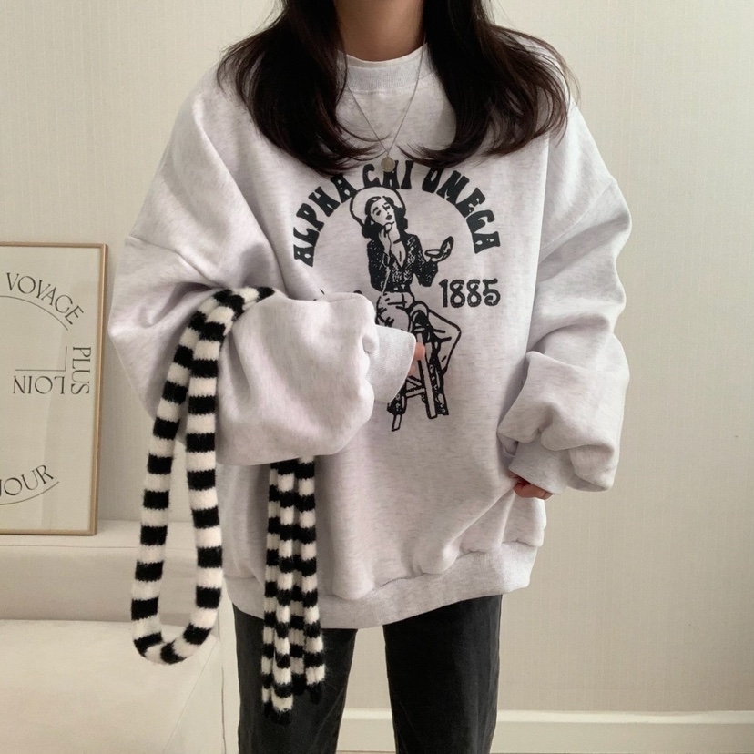 FROMJINI直郵韓國代購女裝新品24秋冬熱賣推薦時尚職業衛衣FROMJINI衛衣