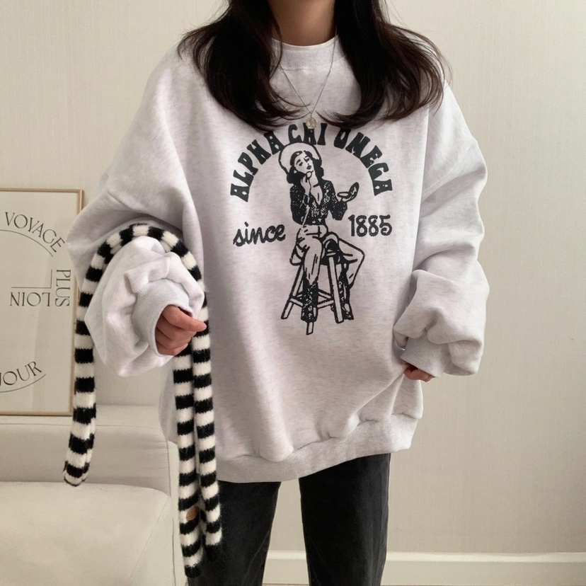 FROMJINI直郵韓國代購女裝新品24秋冬熱賣推薦時尚職業衛衣FROMJINI衛衣