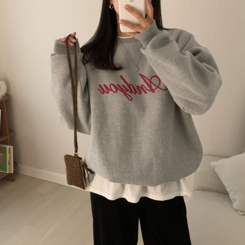 FROMJINI韓國直郵女裝新品熱賣真品推薦職業時尚休閑24秋冬衛衣FROMJINI衛衣