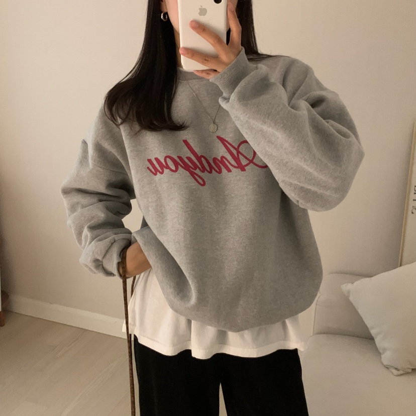 FROMJINI韓國直郵女裝新品熱賣真品推薦職業時尚休閑24秋冬衛衣FROMJINI衛衣