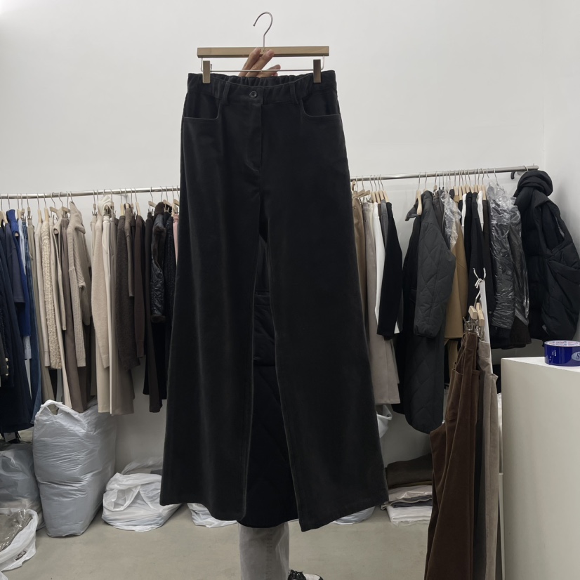 IDEE-A韓國直郵女裝新品熱賣休閑真品推薦人氣休閑褲天鵝絨IDEE-A休閑褲圖色3