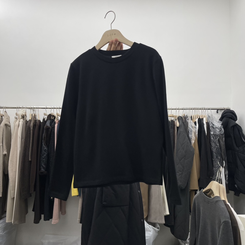 IDEE-A直郵韓國代購女裝新品24秋冬熱賣長袖T恤羊毛保暖IDEE-A長袖T恤圖色4