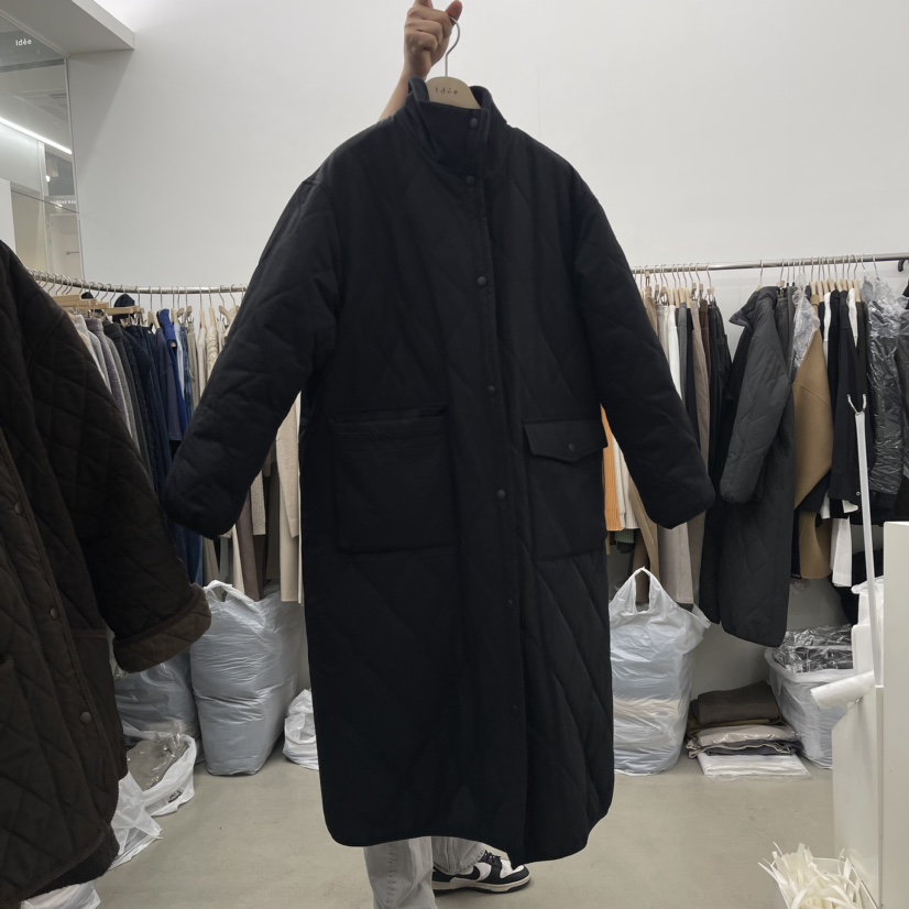 IDEE-A韓國直郵東大門代購女裝新品休閑推薦中長款大衣填充IDEE-A中長款大衣圖色2