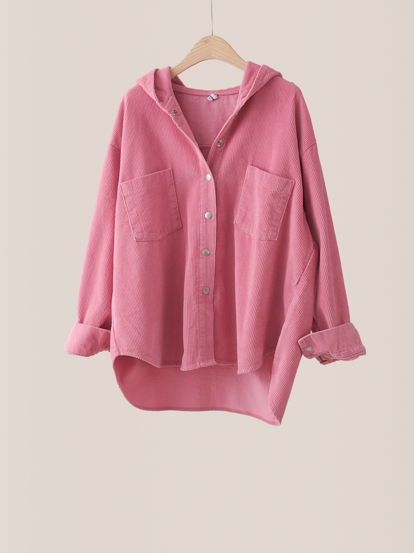 DANGARA韓國直郵東大門實拍女裝新品24秋冬襯衫蕾絲衫連帽DANGARA襯衫/蕾絲衫圖色5