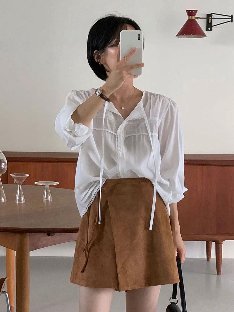 ELROI直郵韓國代購女裝新款人氣熱賣推薦24秋冬真品襯衫蕾絲衫ELROI-2件起襯衫/蕾絲衫