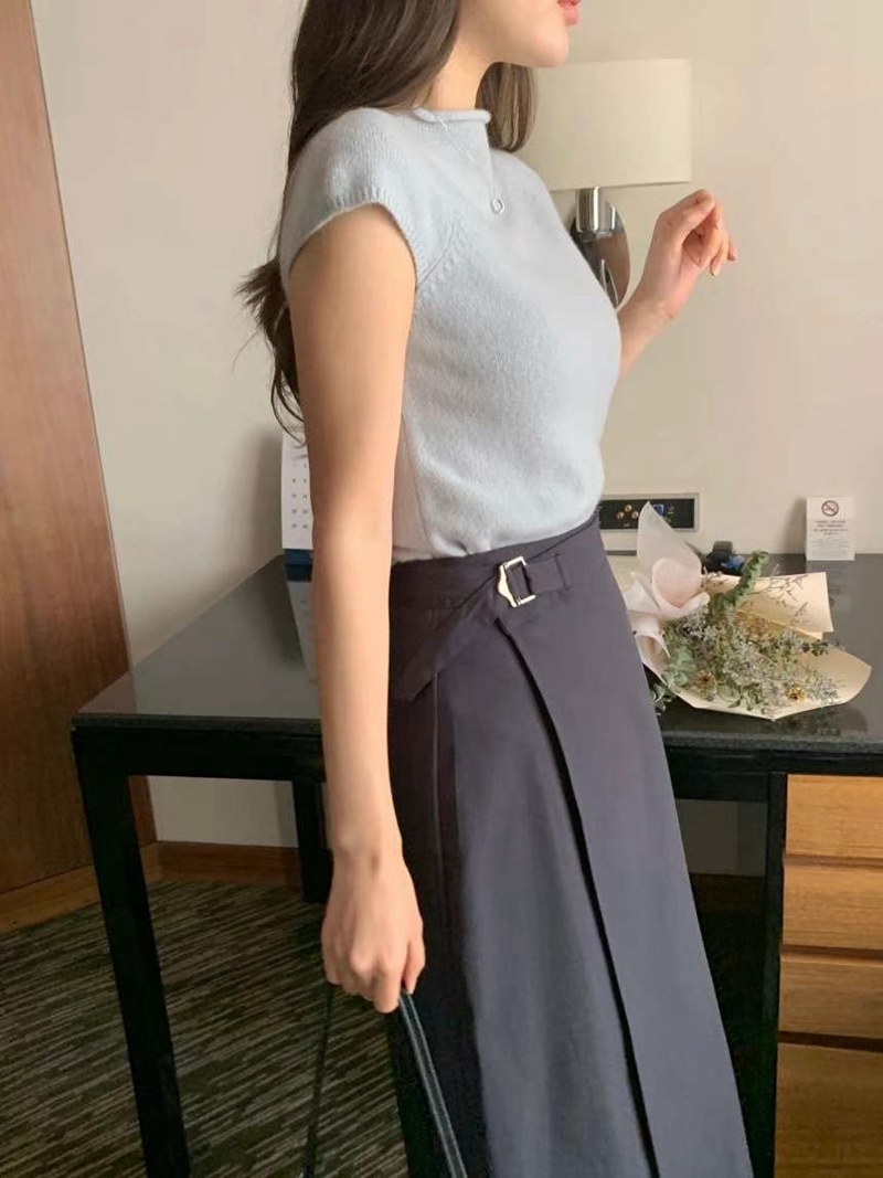 ELROI韓國直郵東大門實拍女裝新品職業熱賣時尚真品24秋冬長裙ELROI-2件起長裙