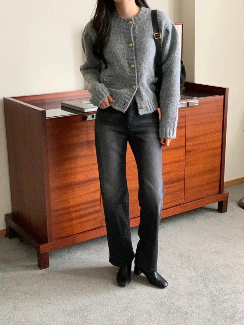 INDIGO韓國直郵東大門實拍女裝新品推薦熱賣人氣職業牛仔褲INDIGO牛仔褲