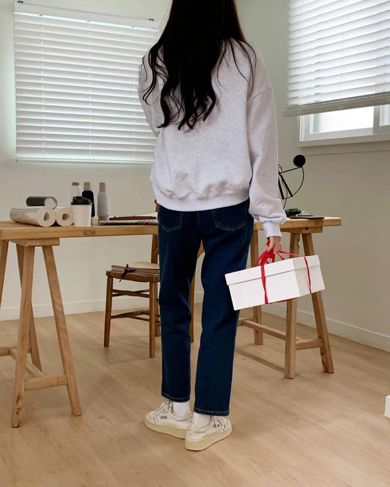INDIGO韓國直郵女裝新品真品推薦時尚職業24秋冬休閑牛仔褲INDIGO牛仔褲