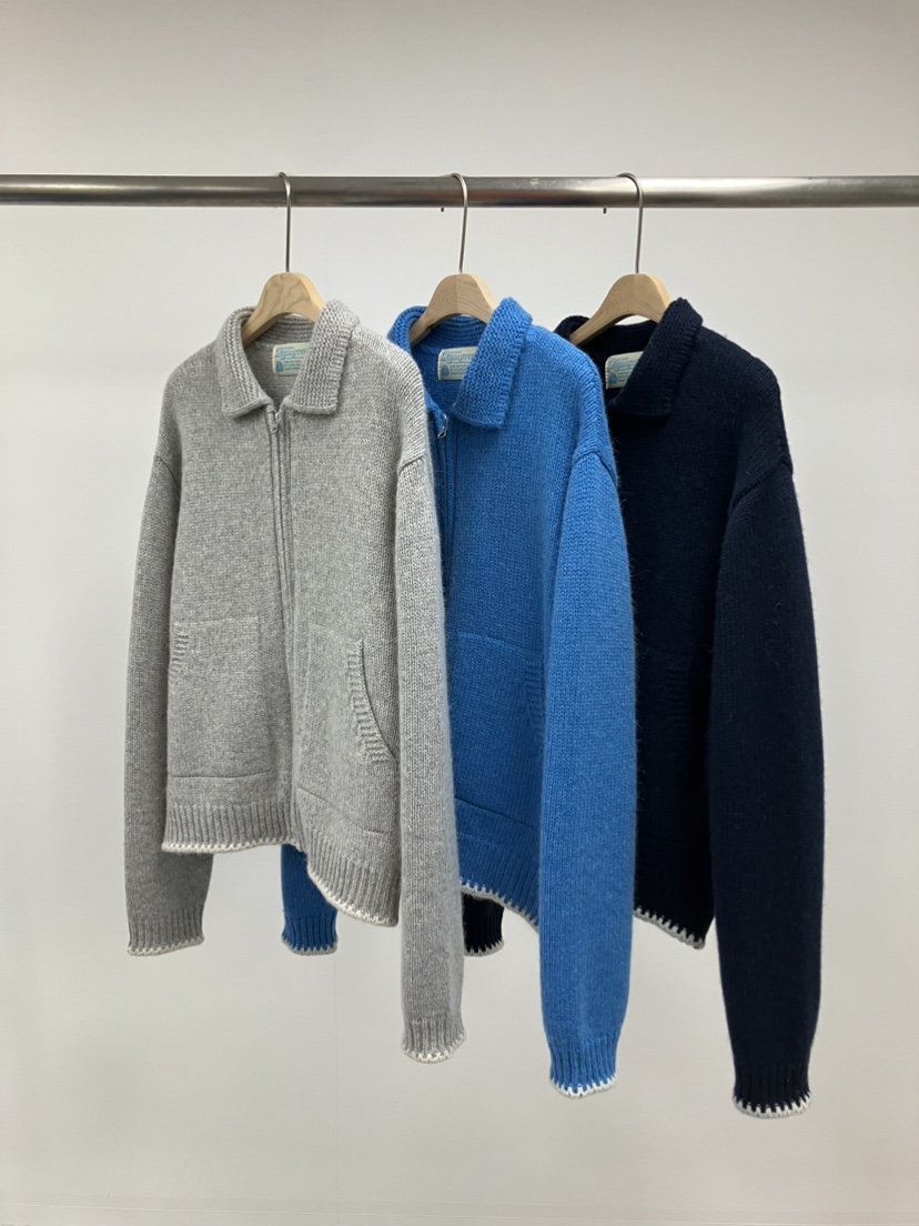 ROMANTICIZE韓國直郵女裝新款時尚推薦職業真品24秋冬針織衫拉鏈ROMANTICIZE針織衫圖色3左三色