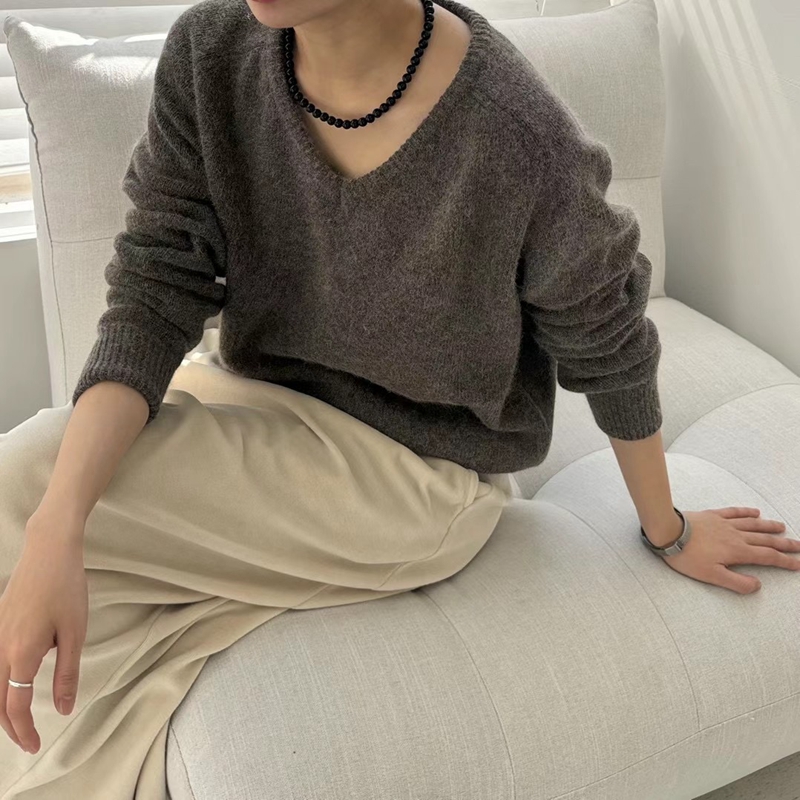 VIVAGLAM-비바글램-T韓國直郵東大門實拍女裝新品人氣針織衫安哥拉VIVAGLAM針織衫